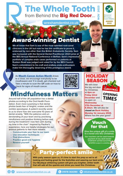 Monthly Newsletters from Ruabon Road Dental Practice
